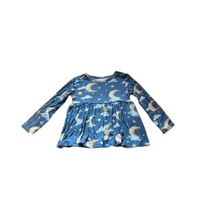 Posh Peanut stars and moon 12-18 months top